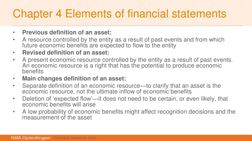 chapter 4 elements of financial statements