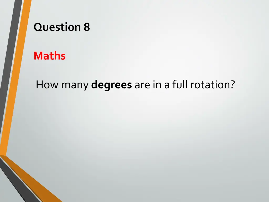 question 8
