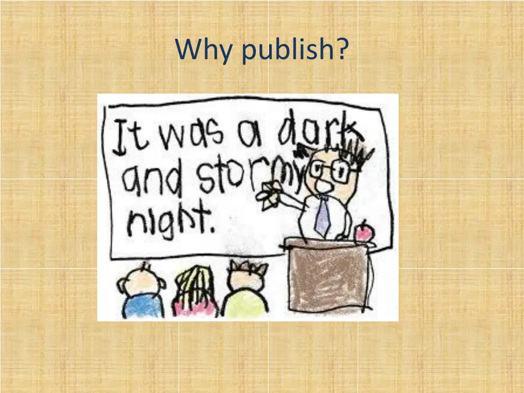 why publish 1