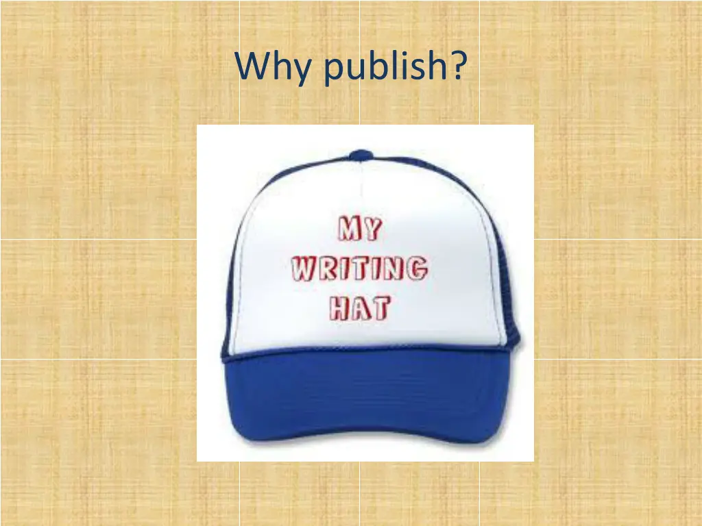 why publish