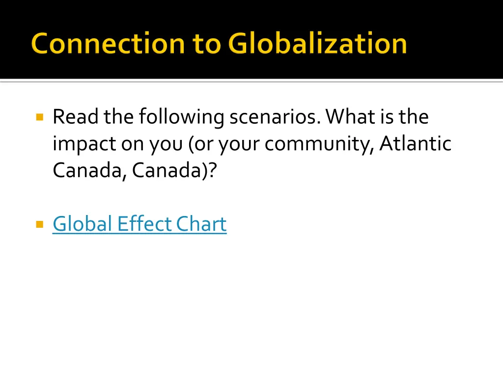 read the following scenarios what is the impact