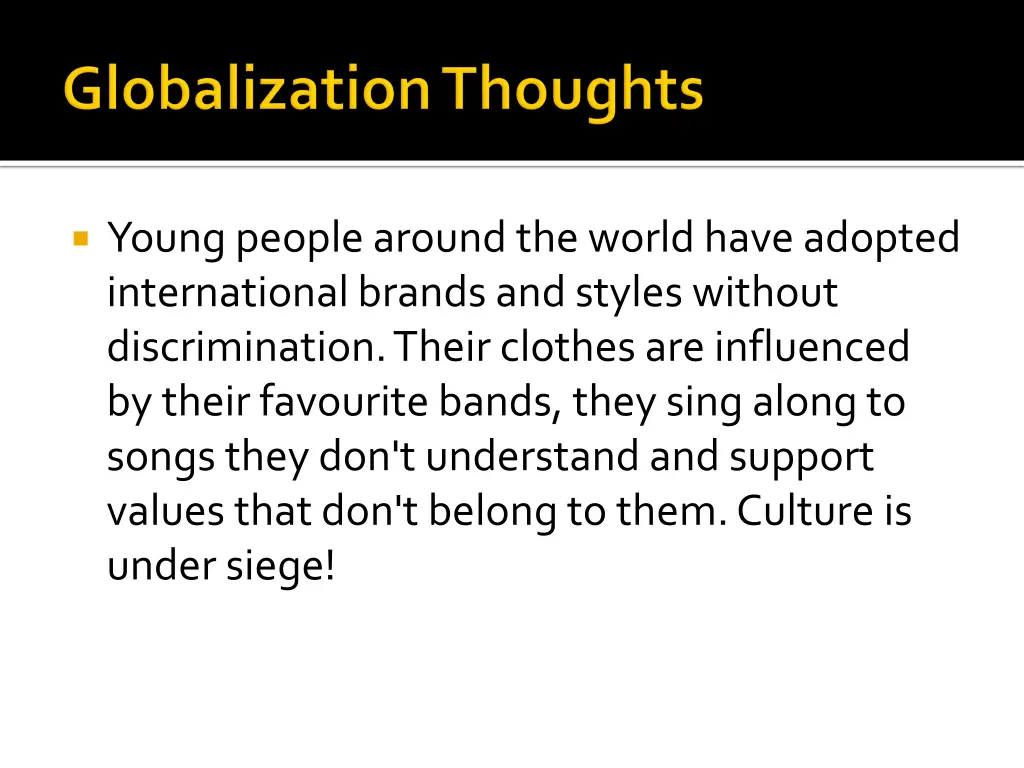 young people around the world have adopted
