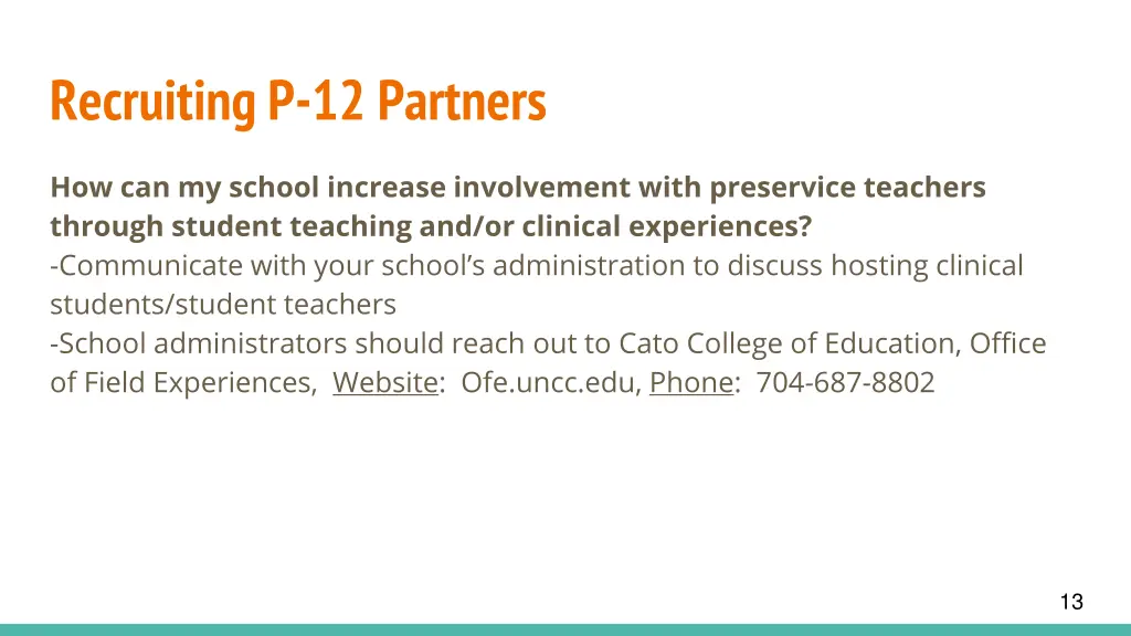 recruiting p 12 partners 1