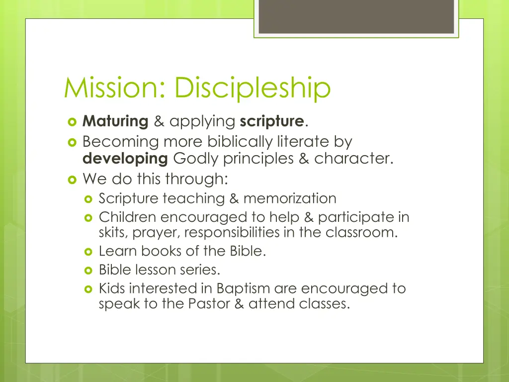 mission discipleship