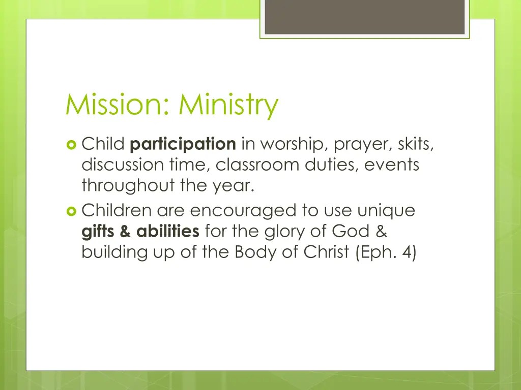 mission ministry