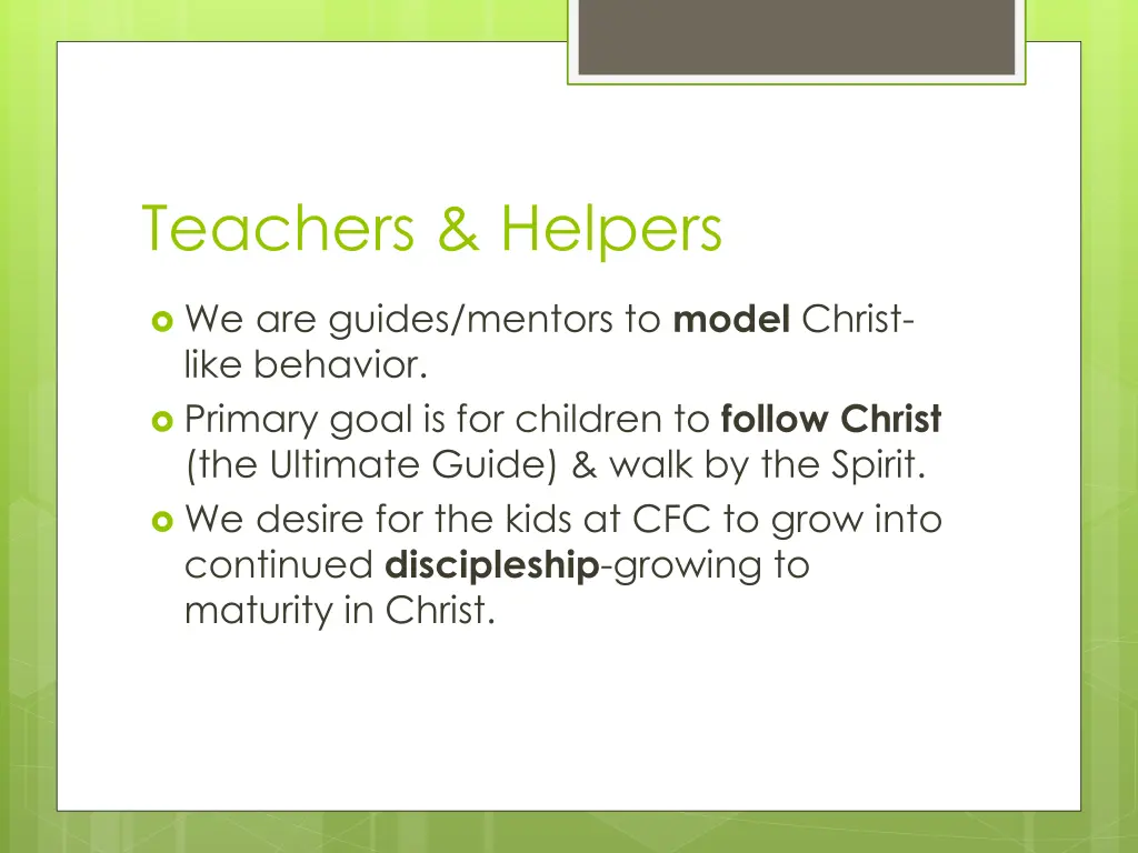 teachers helpers