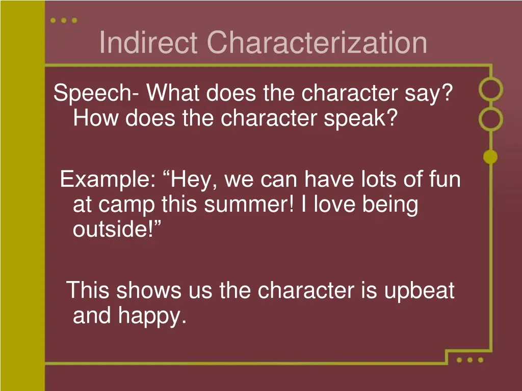 indirect characterization 1