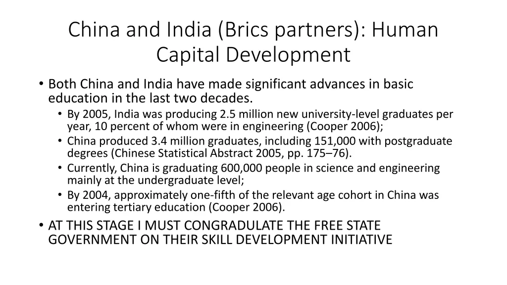 china and india brics partners human capital