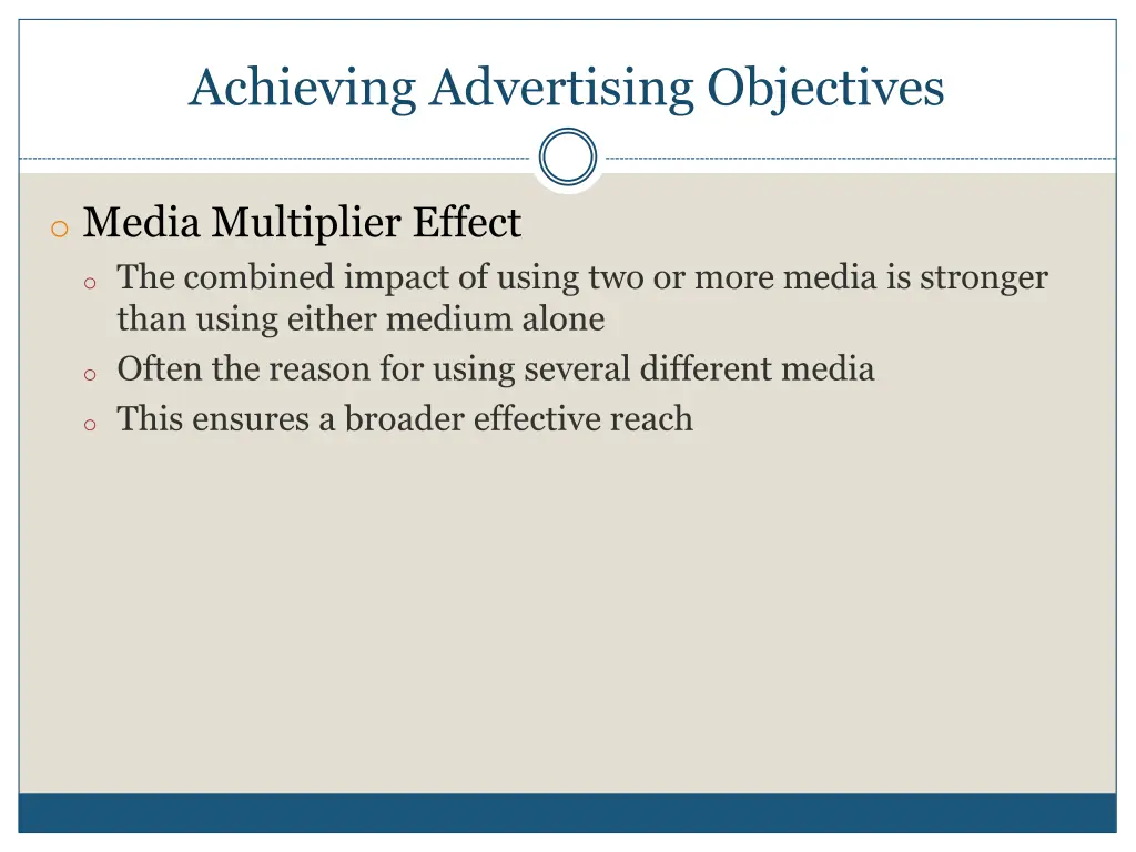 achieving advertising objectives 2
