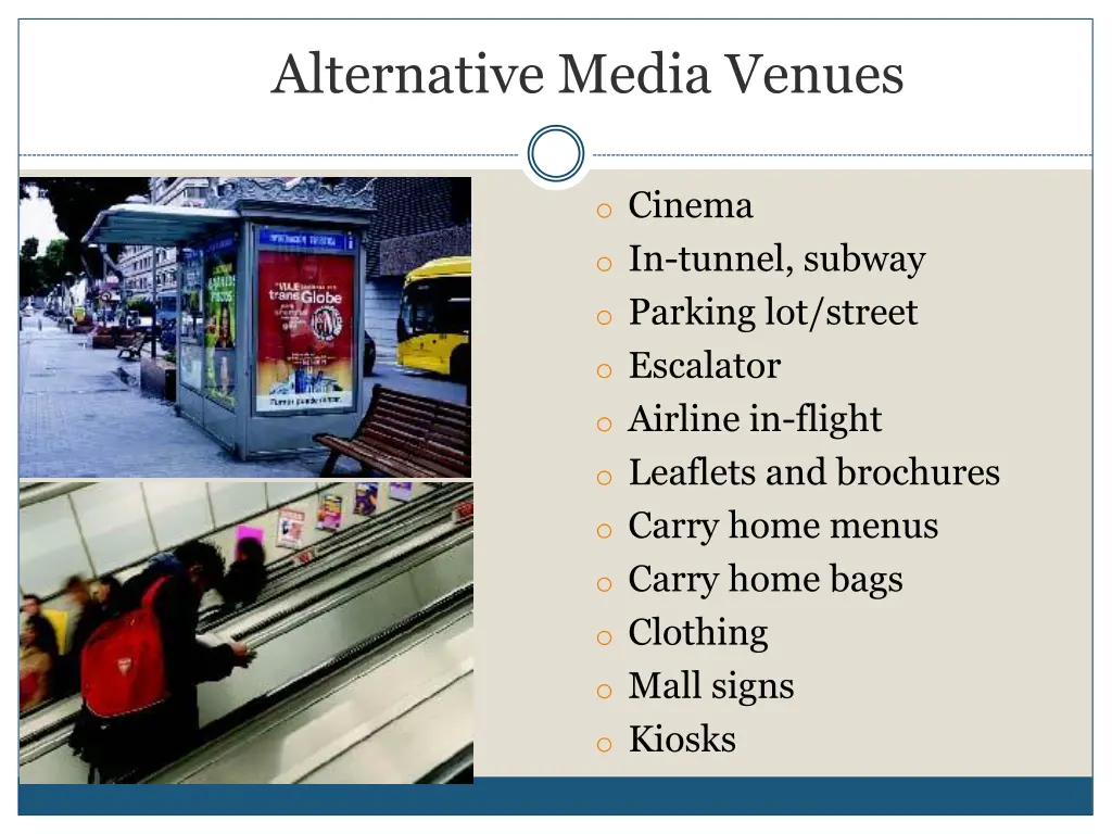 alternative media venues