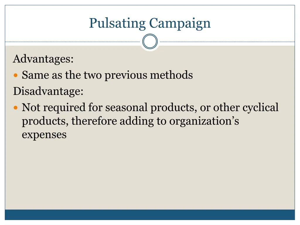 pulsating campaign