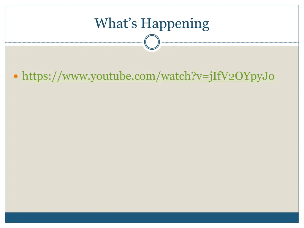 what s happening 1