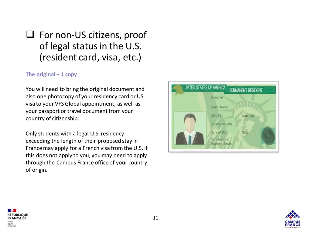 for non us citizens proof of legal status