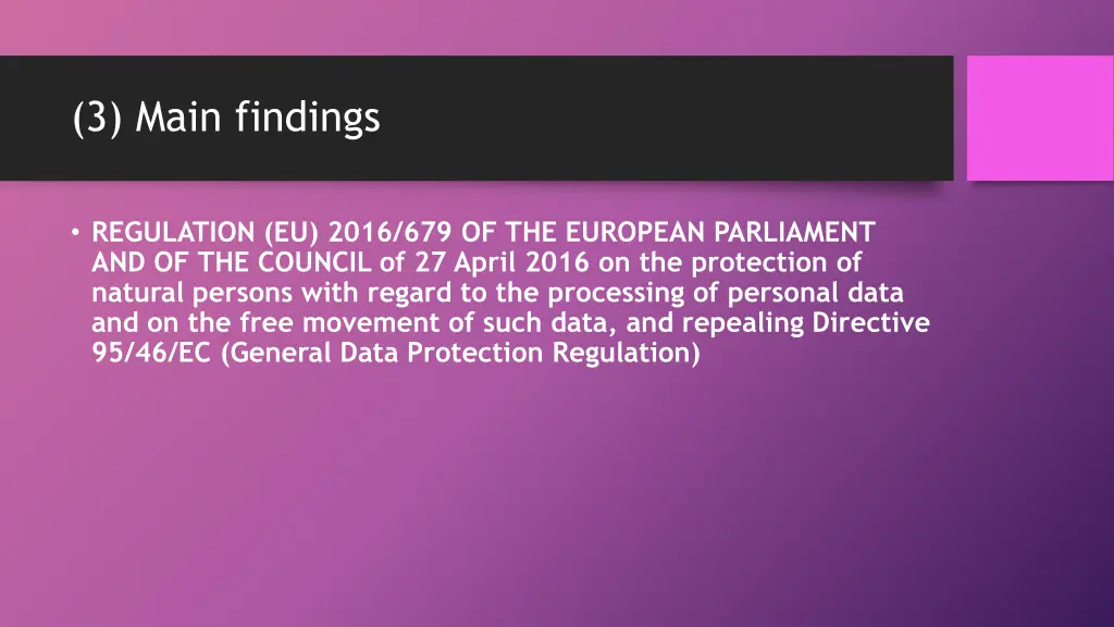 3 main findings 3
