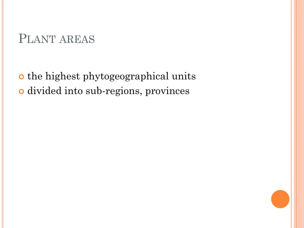 p lant areas