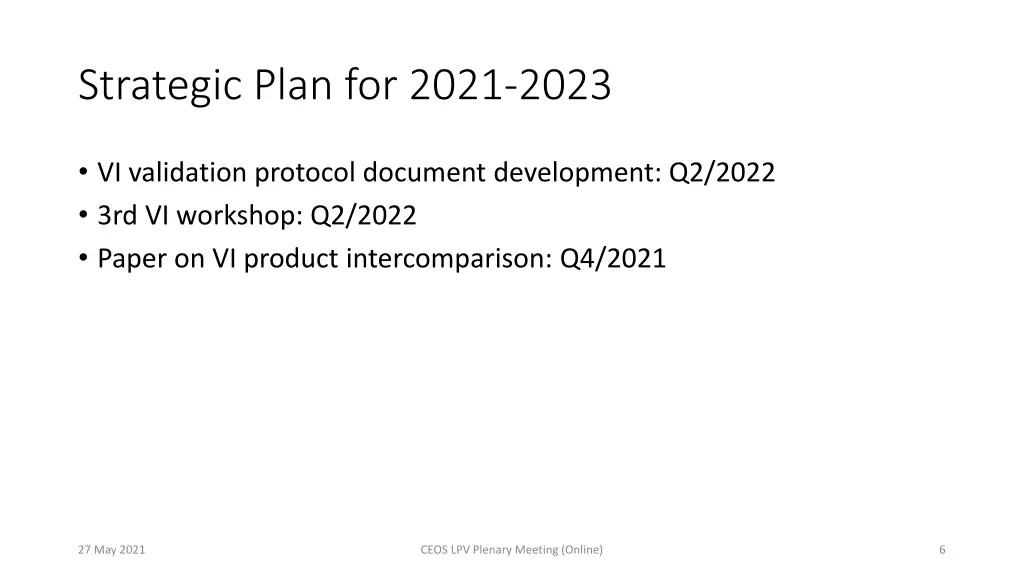 strategic plan for 2021 2023