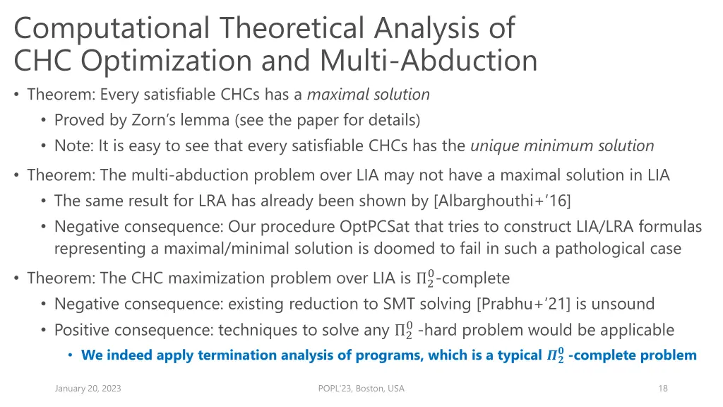 computational theoretical analysis
