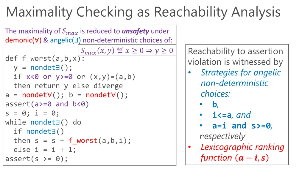 maximality checking as reachability analysis 3
