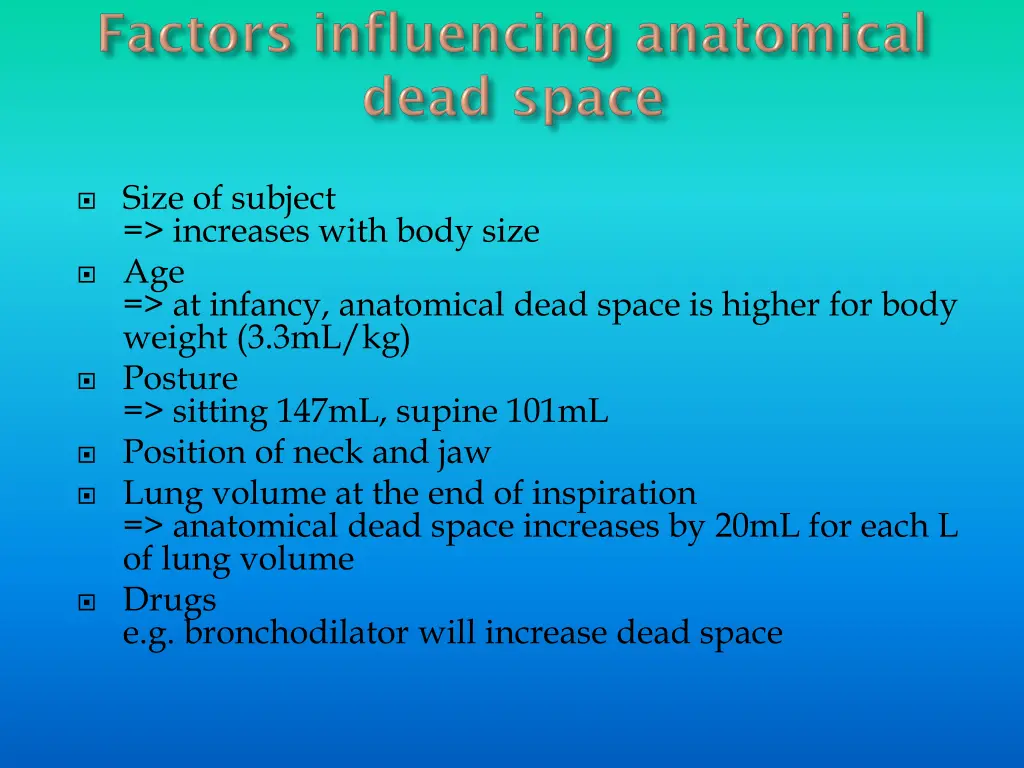 size of subject increases with body size
