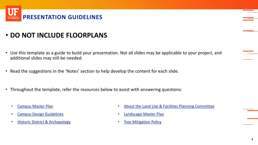 presentation guidelines