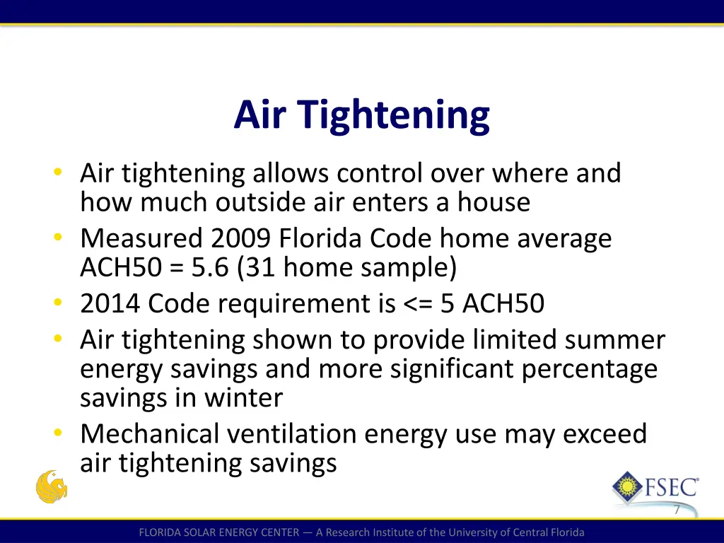 air tightening
