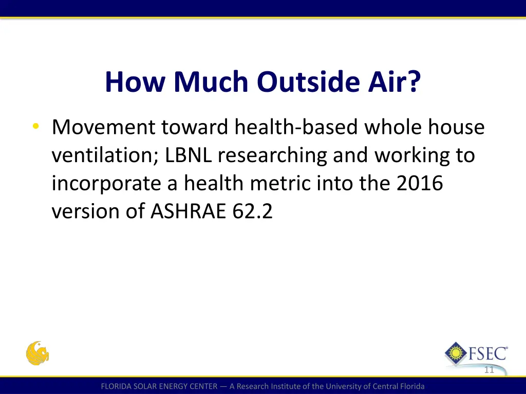 how much outside air 1