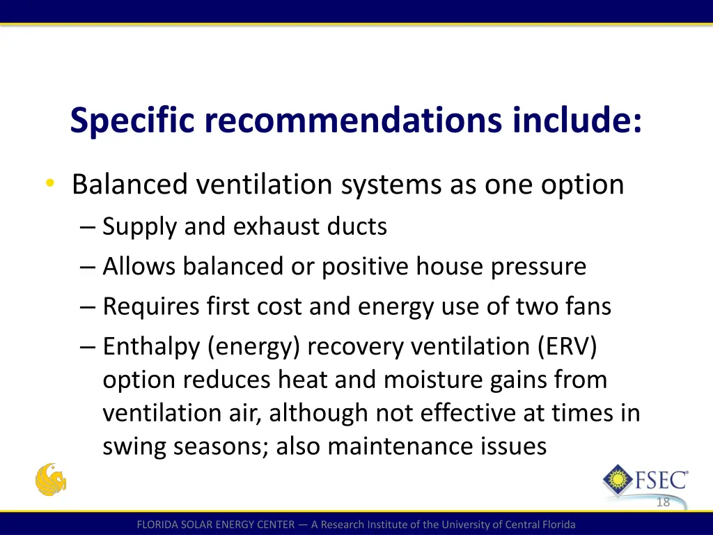 specific recommendations include 4