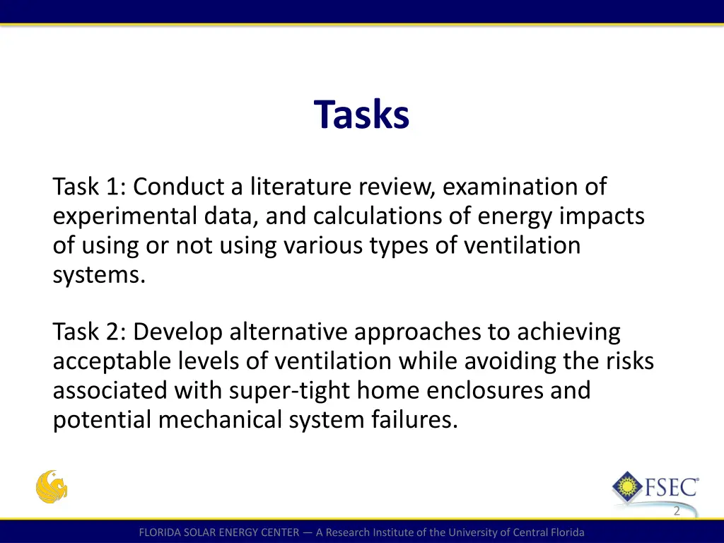 tasks