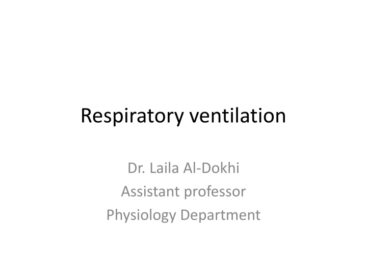respiratory ventilation