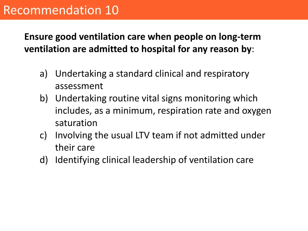 recommendation 10