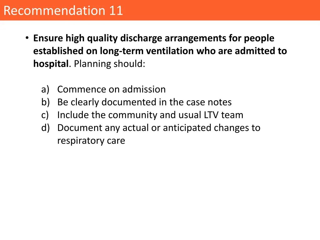 recommendation 11