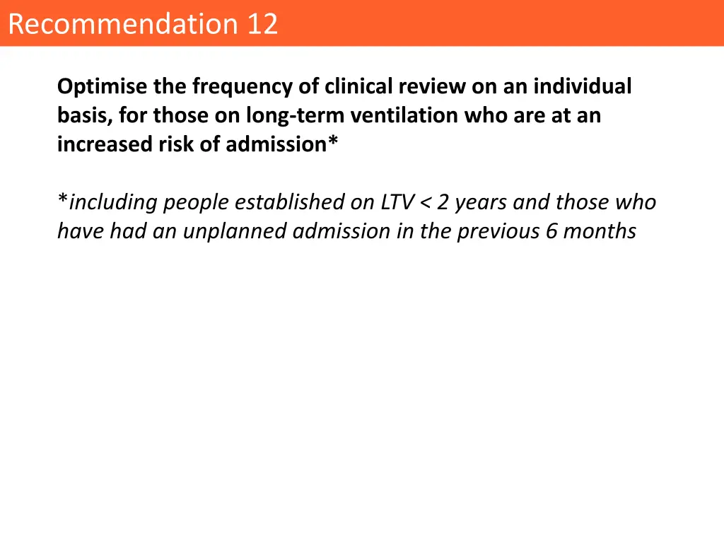 recommendation 12