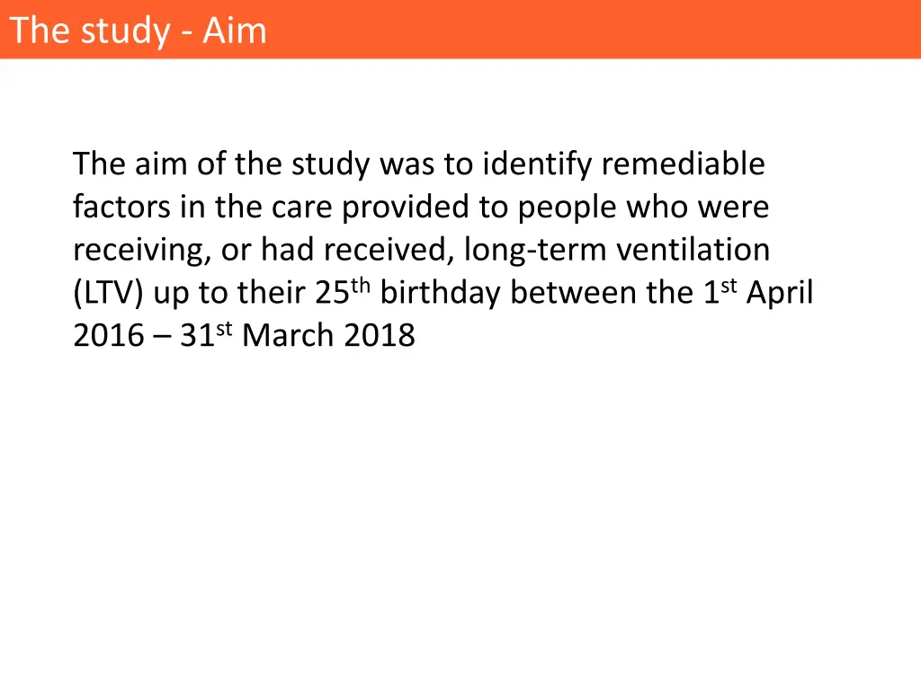 the study aim
