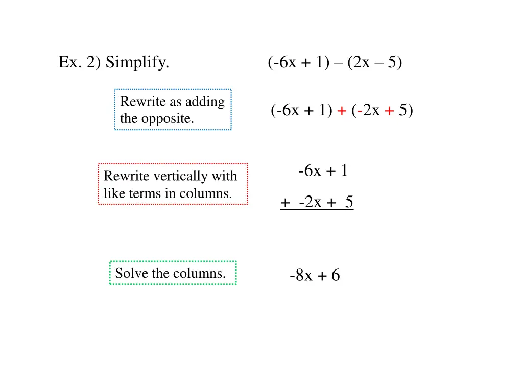 ex 2 simplify