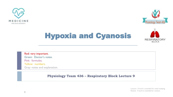 hypoxia hypoxia and cyanosis and cyanosis
