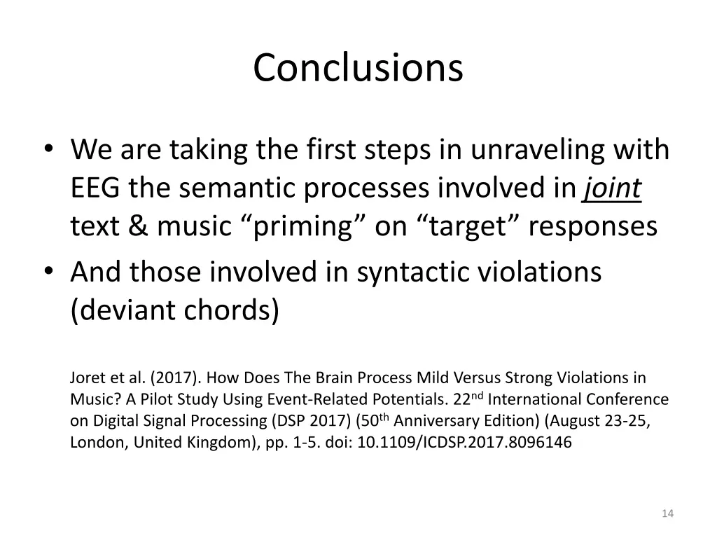 conclusions