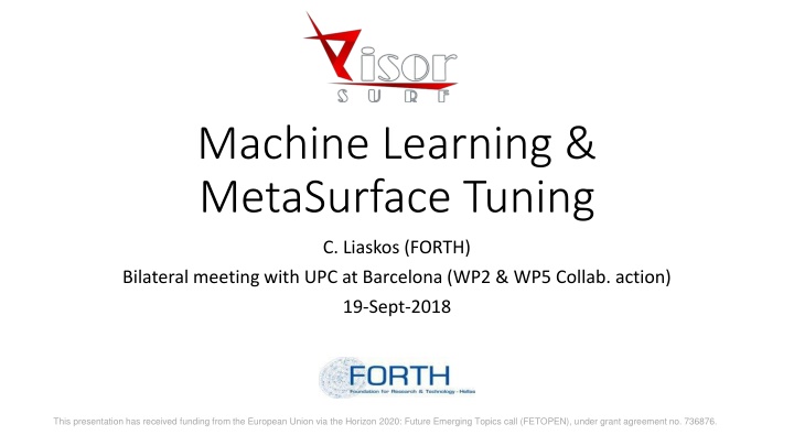 machine learning metasurface tuning