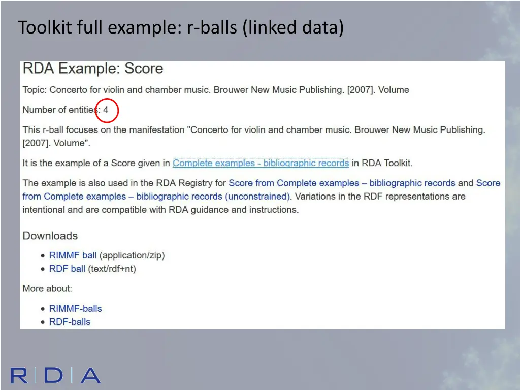 toolkit full example r balls linked data