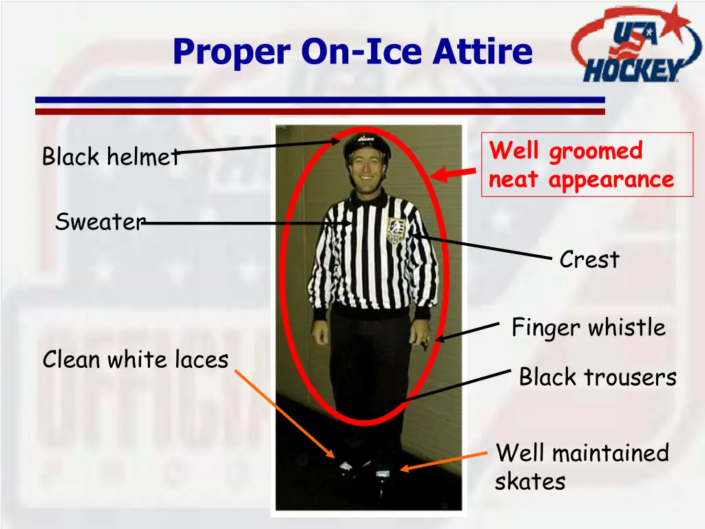 proper on ice attire