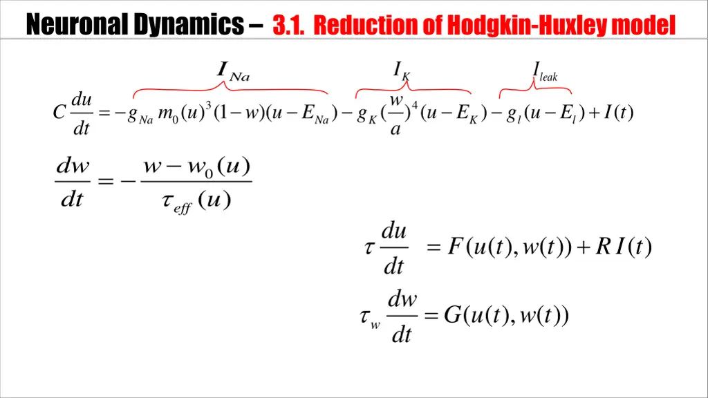 neuronal dynamics 3 1 reductionof hodgkin huxley 5