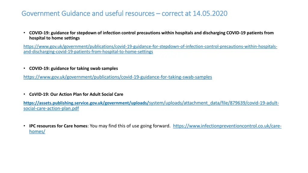 government guidance and useful resources 1