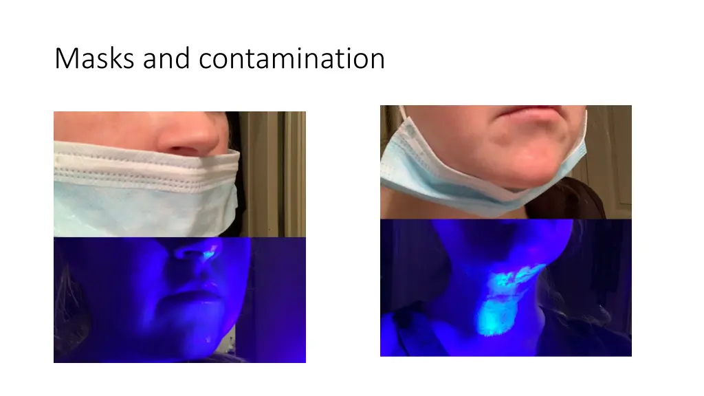 masks and contamination