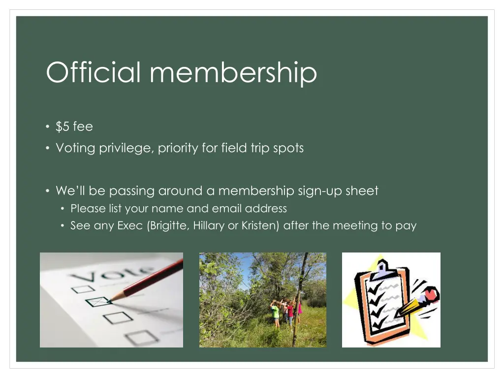 official membership