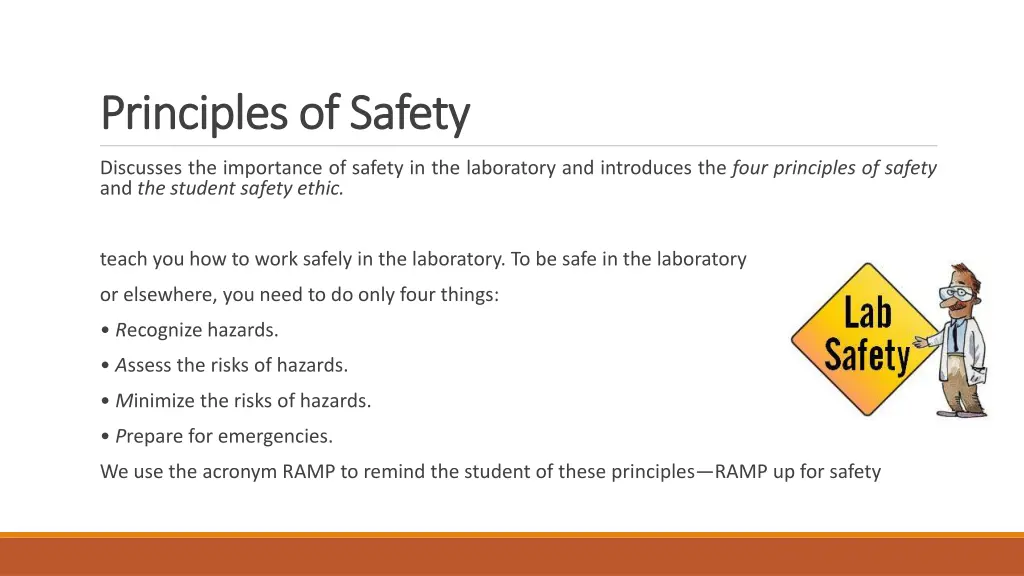 principles of safety principles of safety