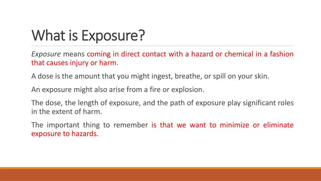 what whatis is exposure exposure
