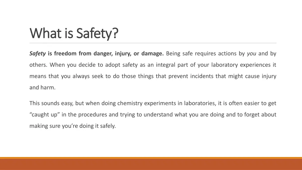 what whatis is safety