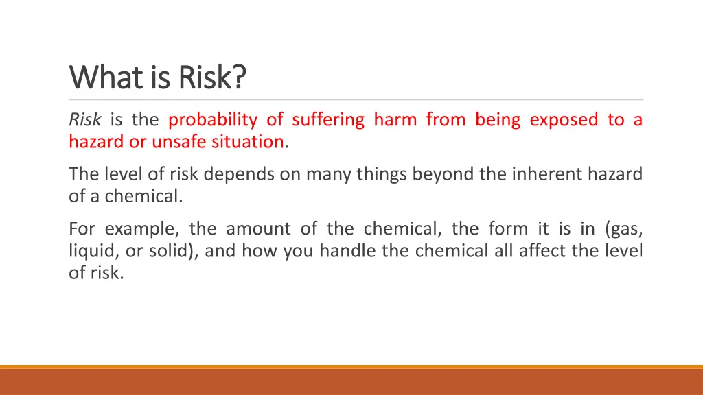what whatis risk is risk