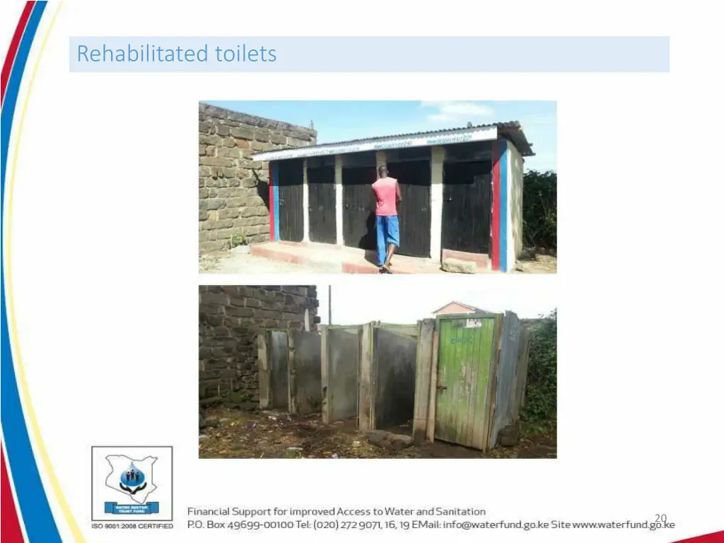 rehabilitated toilets