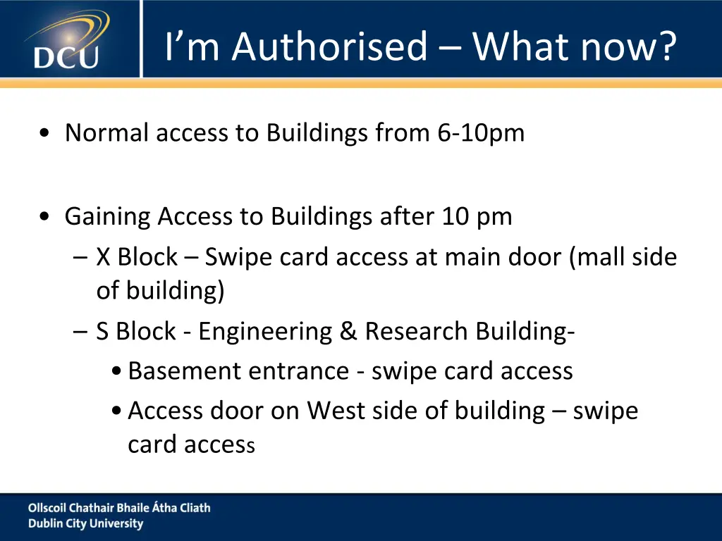 i m authorised what now
