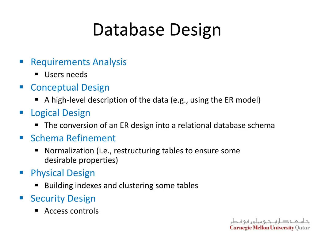 database design